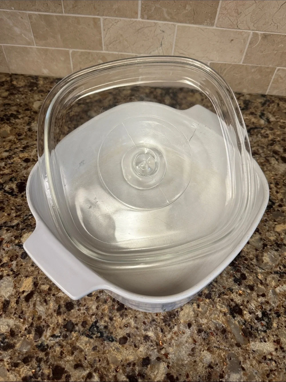 Corningware Shadow Iris Casserole Baking Dishes 1.5 & 2 Liter Set with Lid